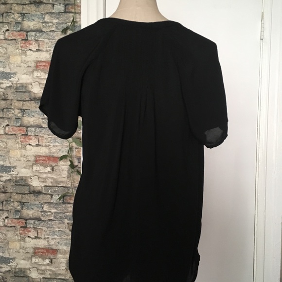 Old Navy 🛍️ Black Blouse Sz XS - Picture 4 of 8